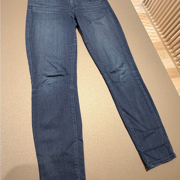 PAIGE Dark Blue Skinny Ankle Jeans - Picture 3 of 6